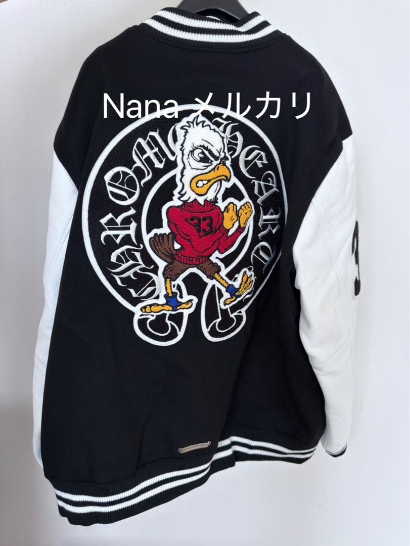 新品CHROME HEARTSクロムハーツヴァーシティジャケットスタジャン XL