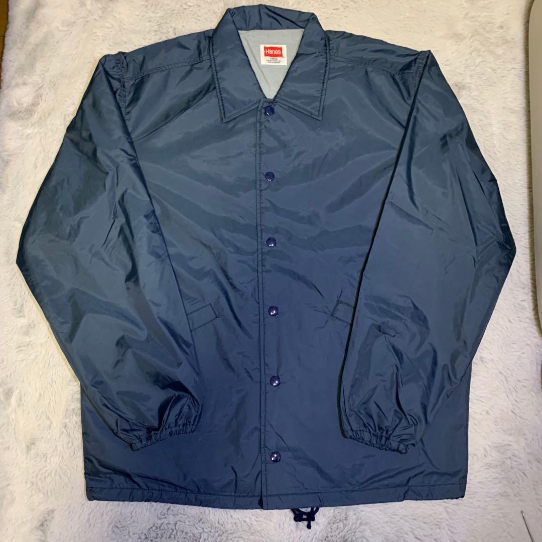Hanes 90s コーチジャケット L ネイビー - メルカリ