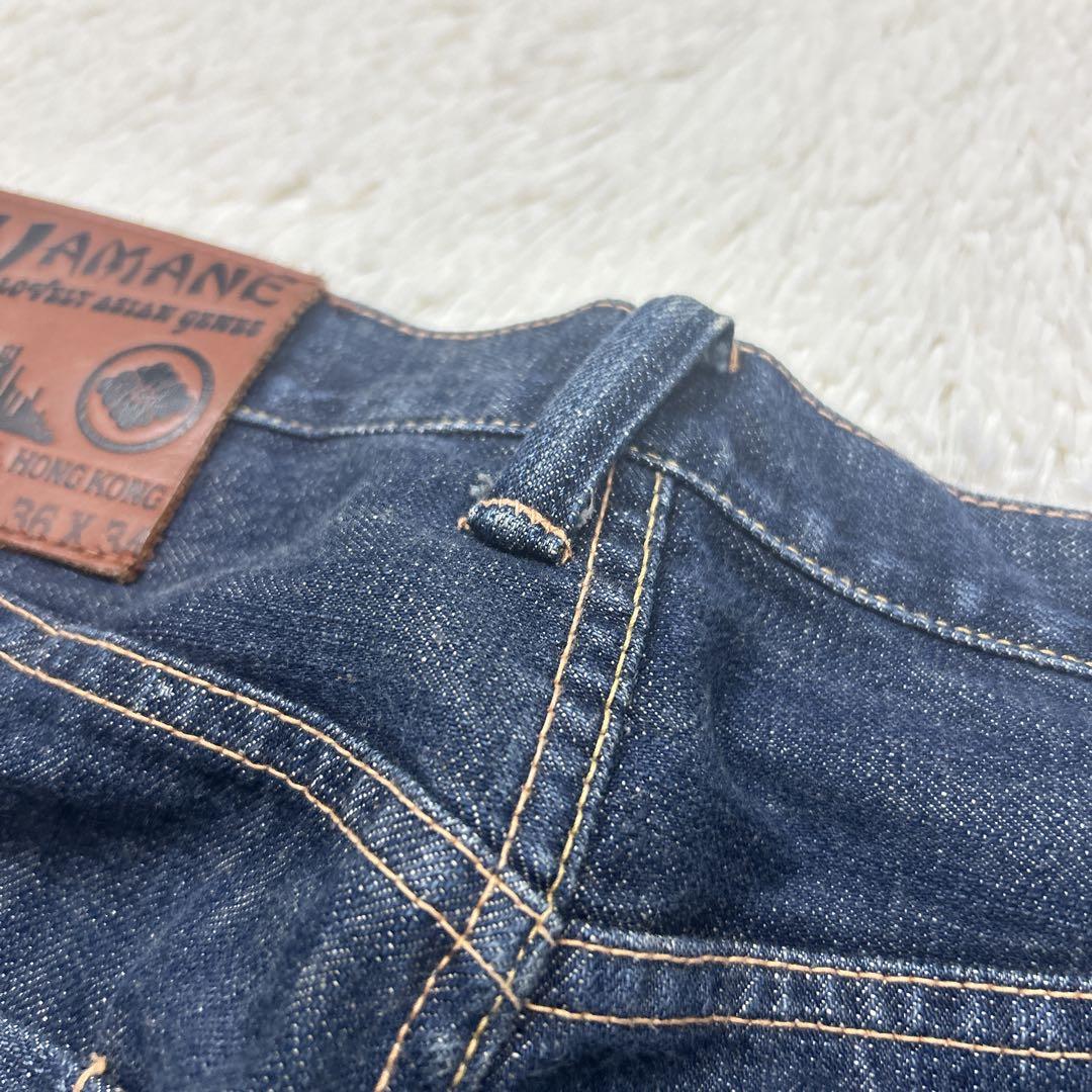 希少　ヤマネデラックス　1959 道楽　セルビッジ　ペンキ　股リベット　ワイド