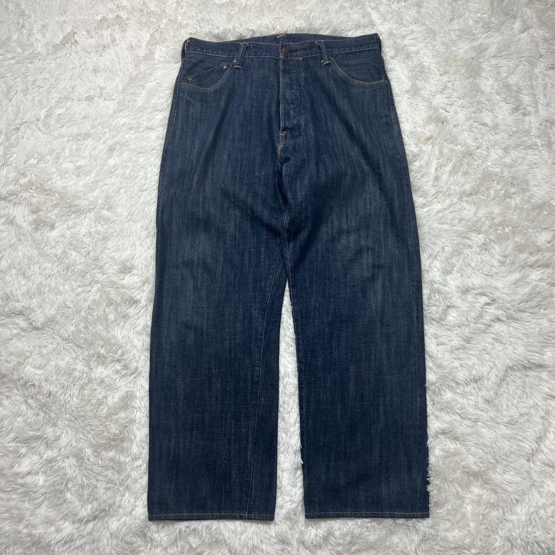 希少　ヤマネデラックス　1959 道楽　セルビッジ　ペンキ　股リベット　ワイド