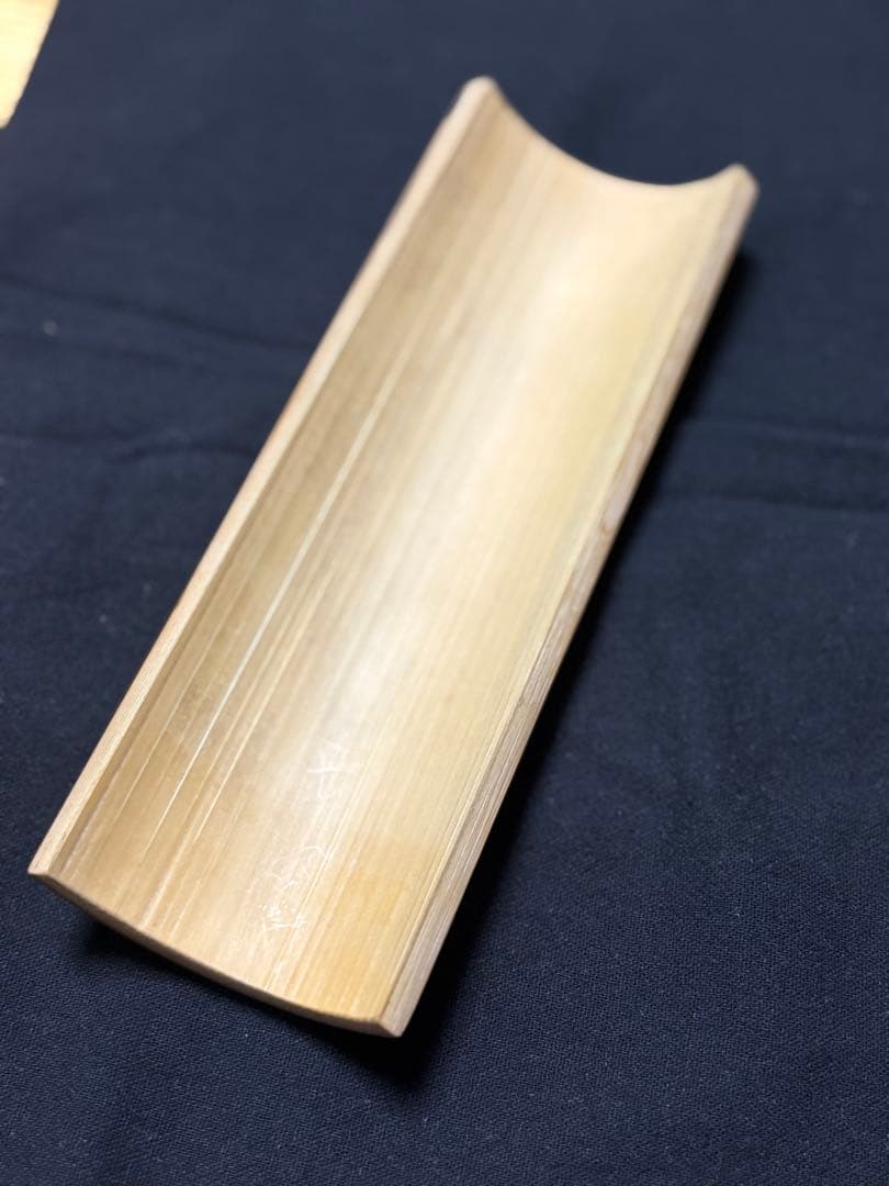 005茶則 煎茶 茶道具 茶合 仙媒 中国茶 日本茶 竹製彫刻