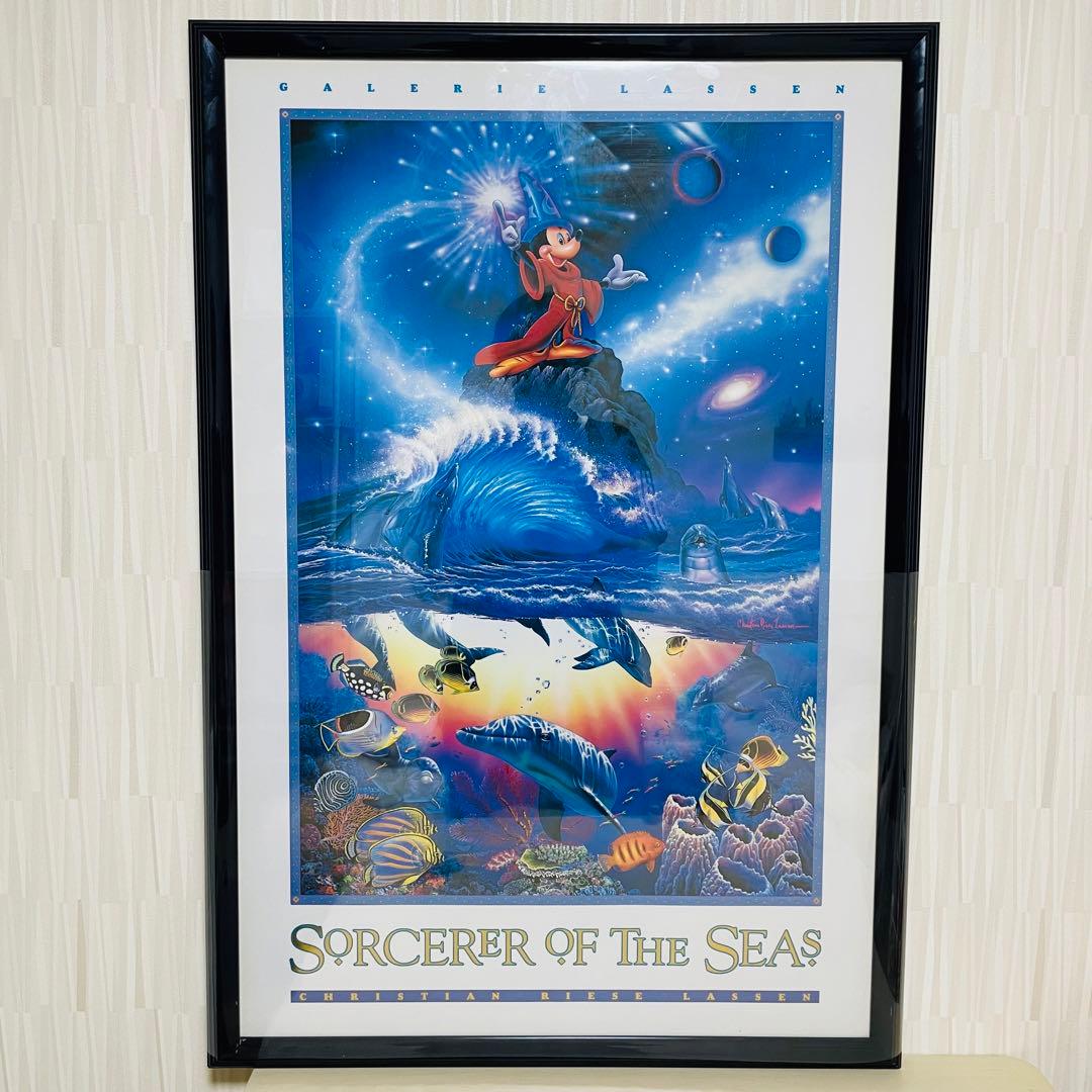 希少 ラッセン ミッキー コラボ ポスター ディズニー ファンタジア
