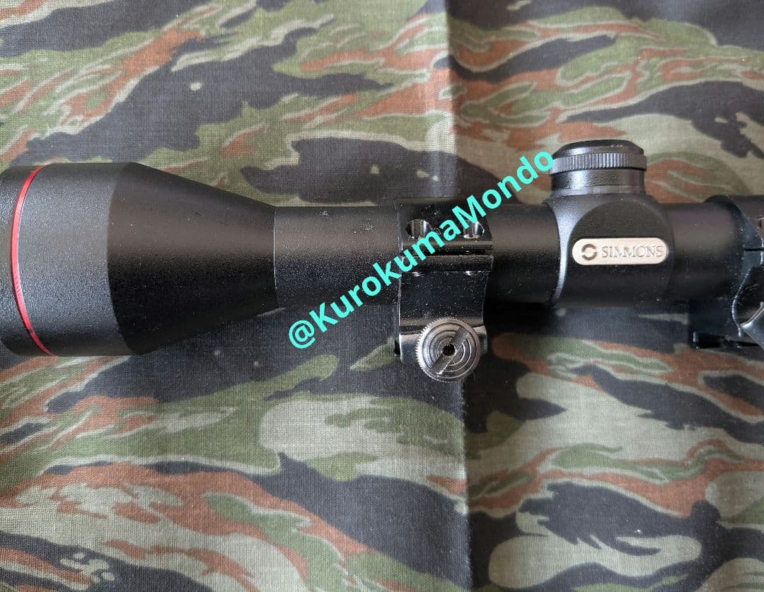 SIMMONSライフルスコープ 3-9×40WA 日本製マウント付 シモンズ美品
