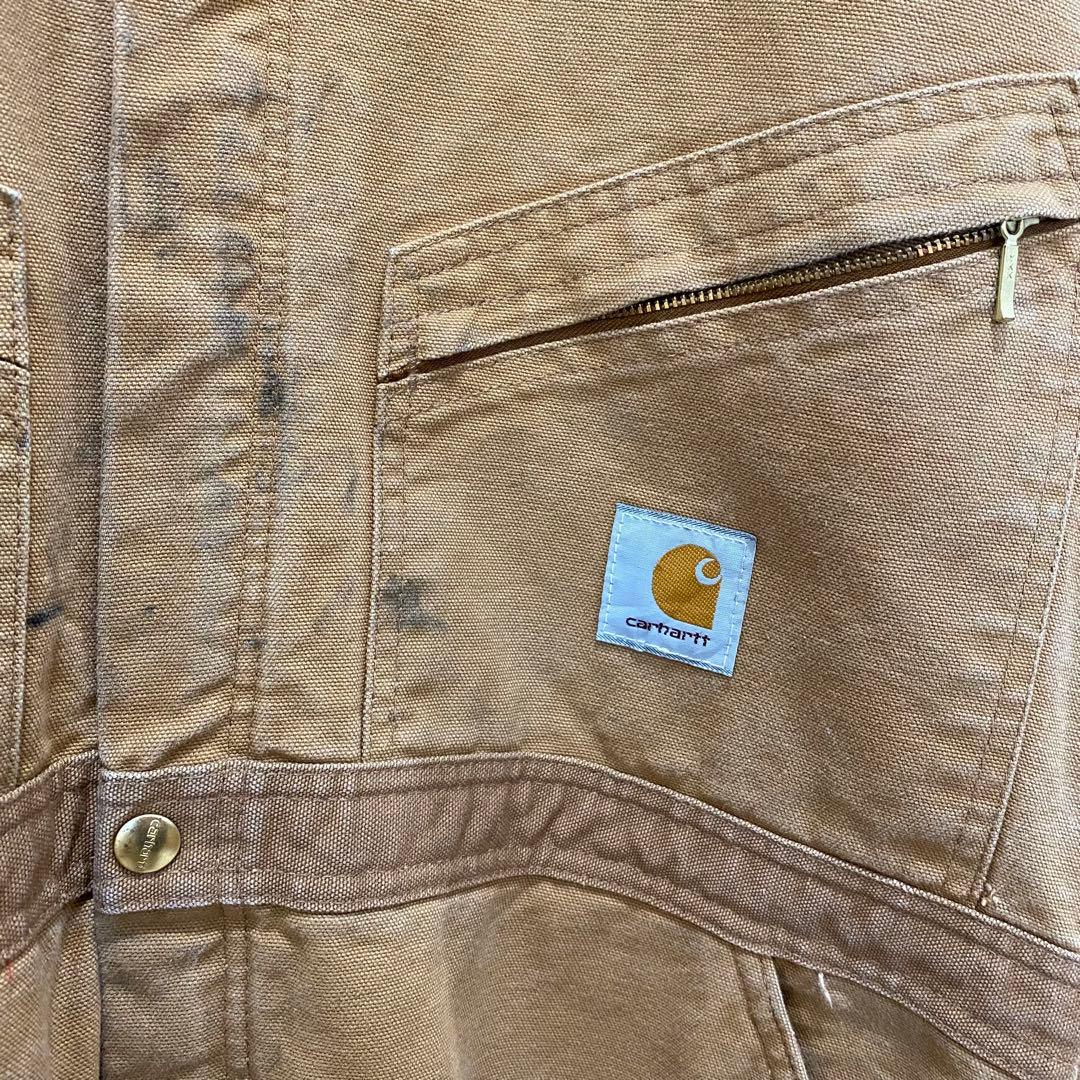 USA製 Carhartt カーハート つなぎ キルティング ダック地 XL