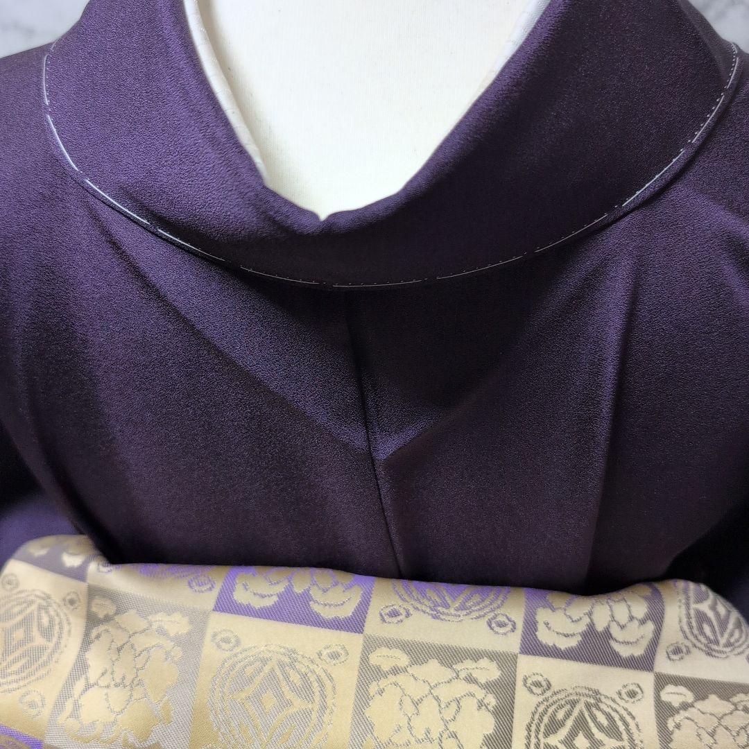 十三夜様高級正絹 紫地 金彩手刺繍 全体しつけ糸有り - メルカリ