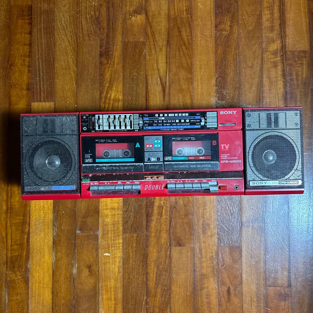 SONY CFS-W600 ダブルラジカセ 昭和レトロ 1984年 80s - メルカリ