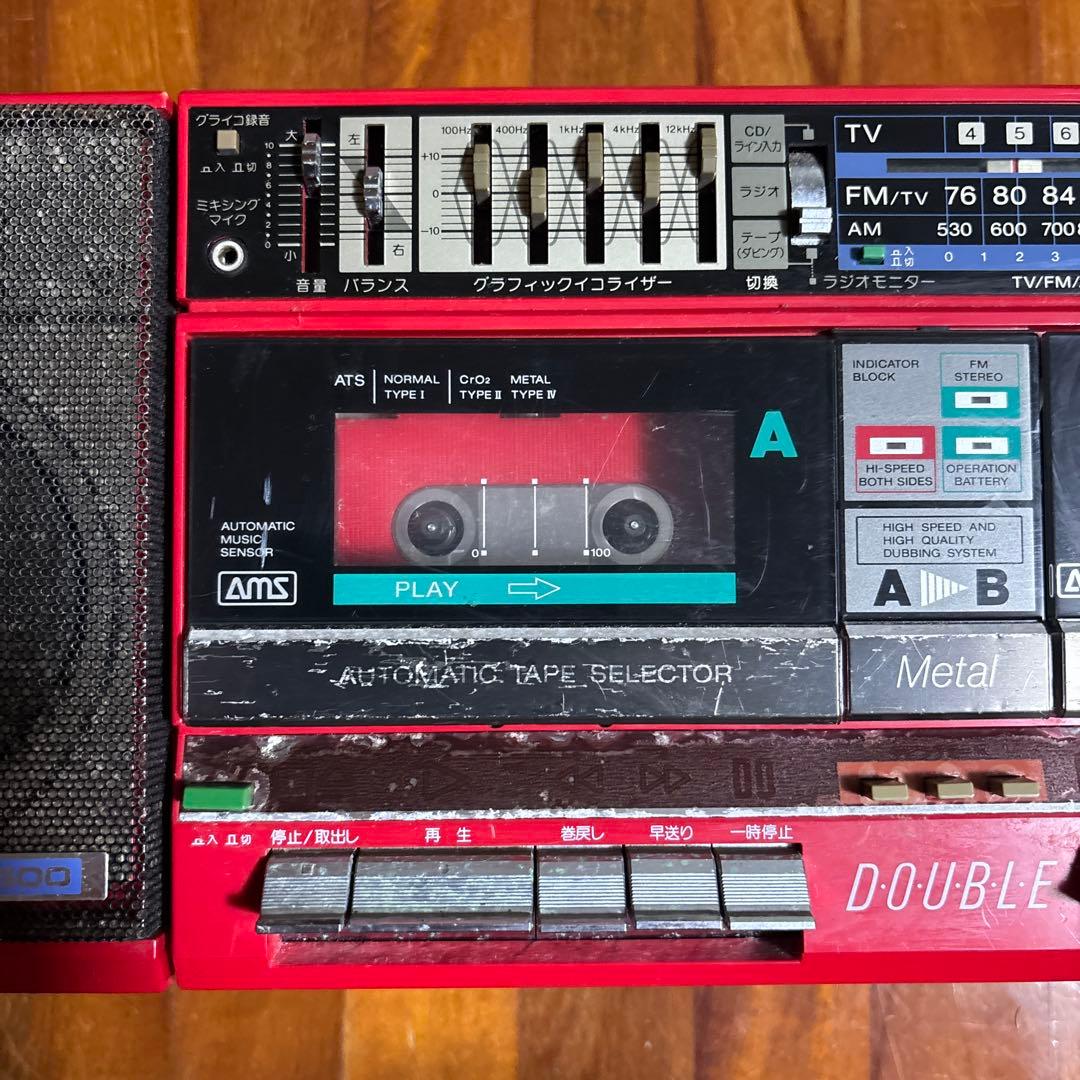 SONY CFS-W600 ダブルラジカセ 昭和レトロ 1984年 80s - メルカリ
