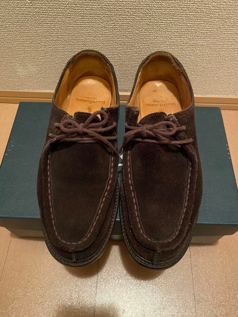 Ralph Laurenダークブラウン スエード モカシンシューズ Ralph Laurenダークブラウン スエード モカシンシューズ
