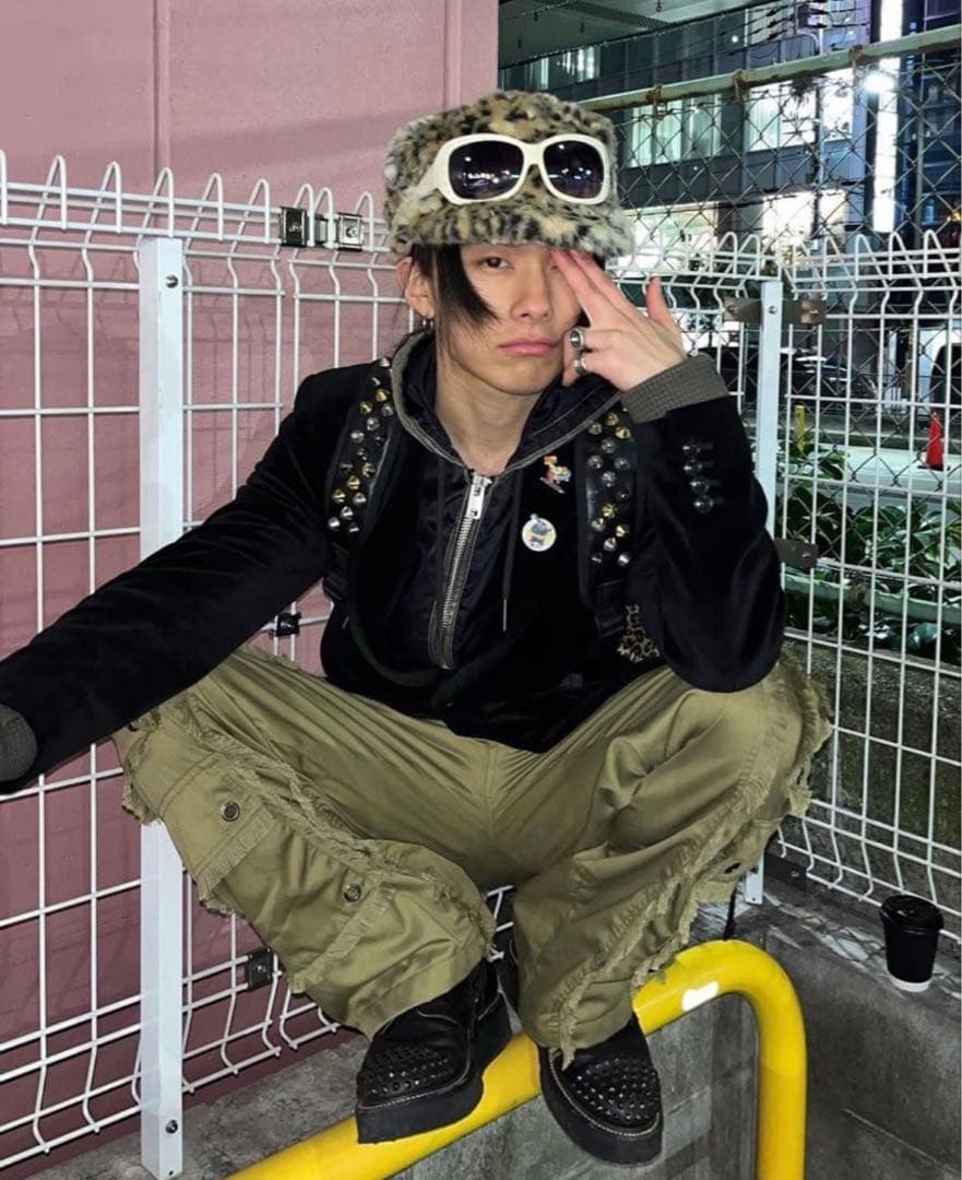 激レア】 あおば着用 フットザコーチャー スタッズ ブラック ブーツ