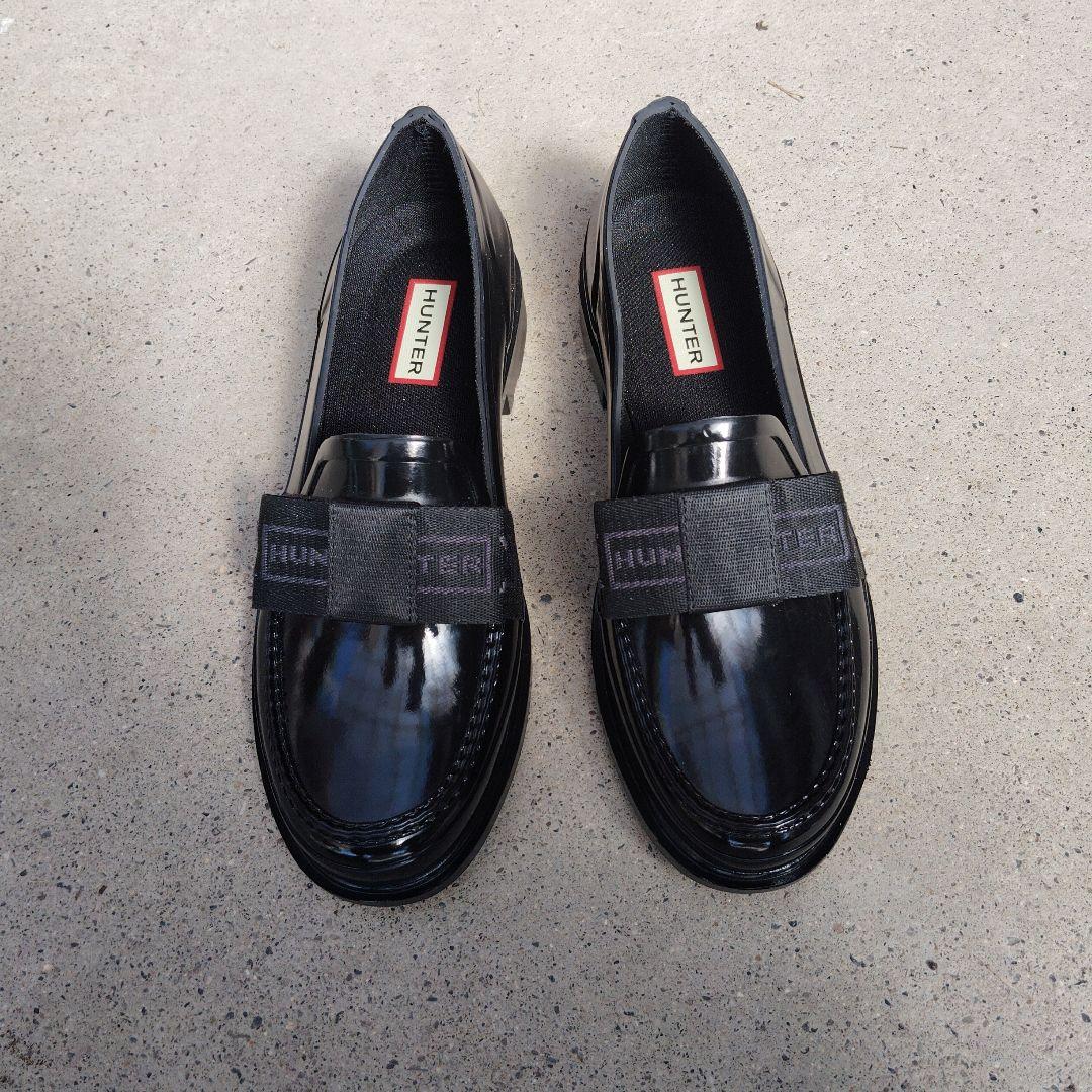 ハンター リボングロスペニー レインローファー HUNTER / ハンター リボン ローファー WOMENS REFINED BOW GLOSS PENNY