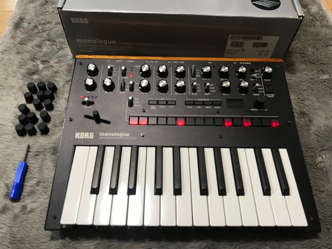 KORG monologue モノフォニックアナログシンセサイザー ツマミ交換済