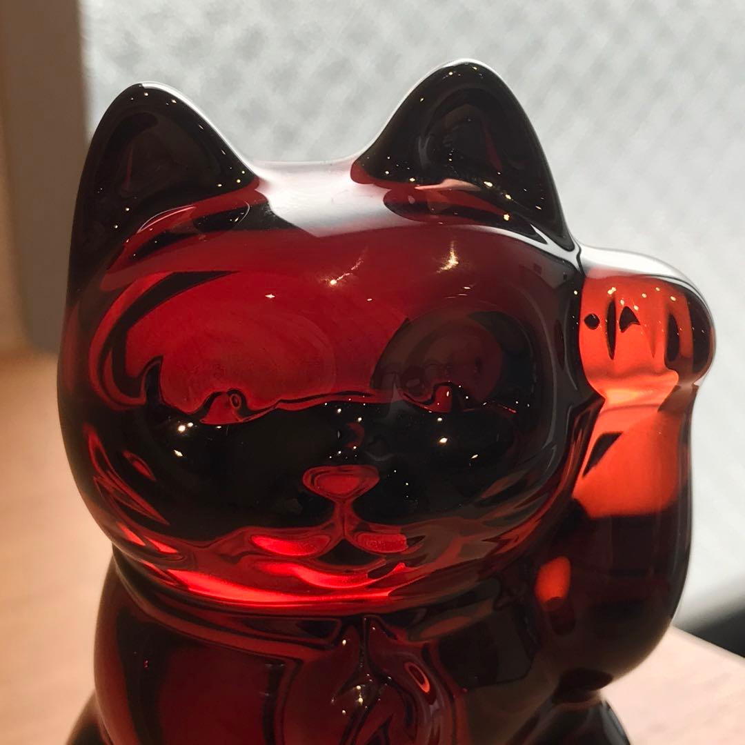 プシュケ様専用 可愛らしい♡アンティークバカラ招き猫フィギュリン