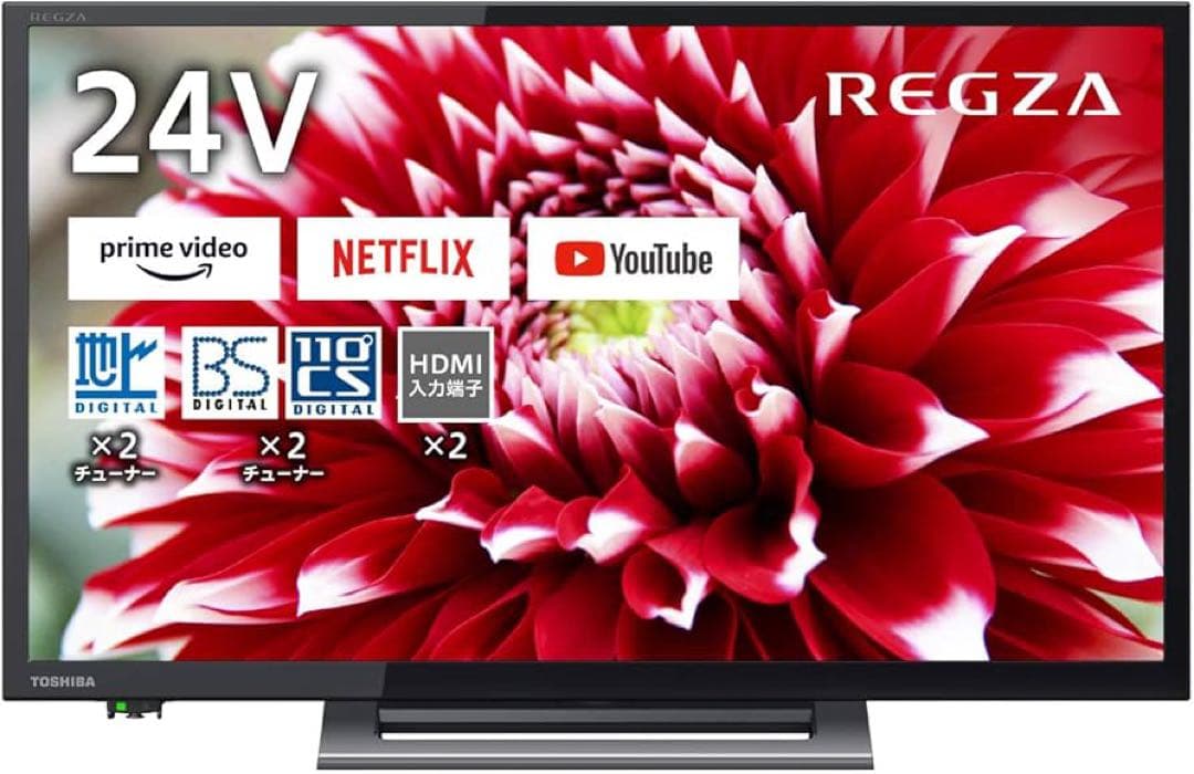 液晶テレビ 東芝 TOSHIBA REGZA(レグザ) 24V34 24V型 ヨドバシ.com - 東芝 TOSHIBA REGZA(レグザ) V34シリーズ 24V型
