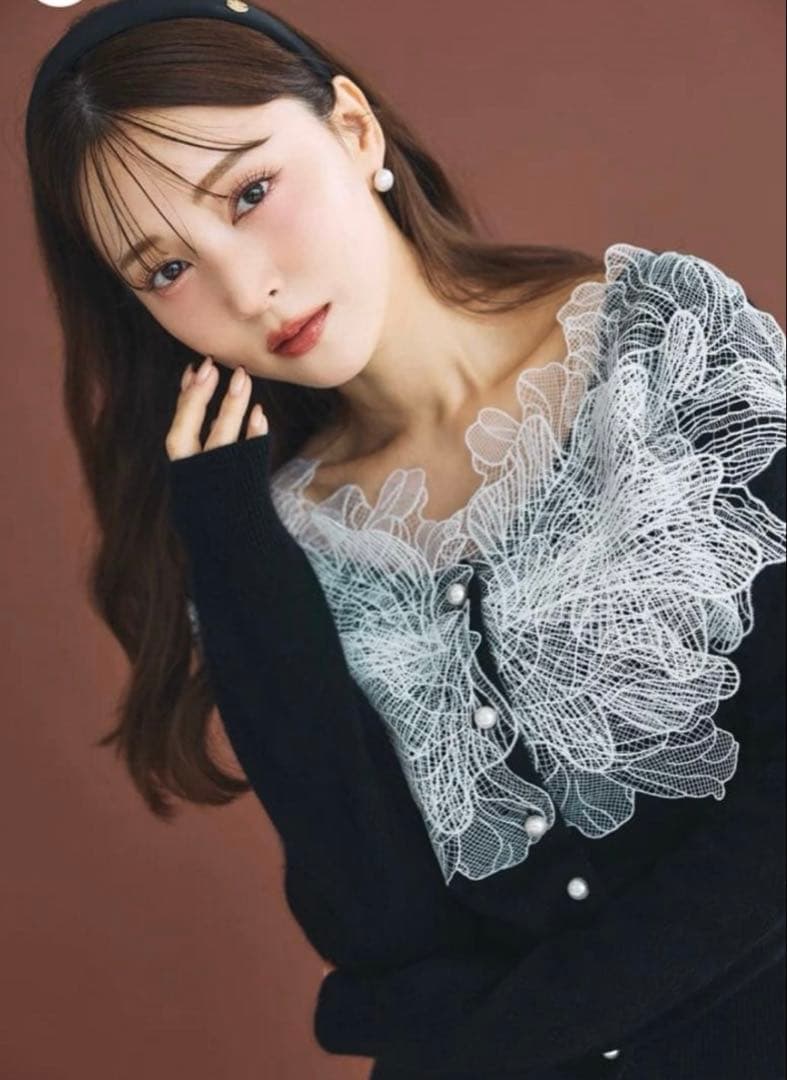 【タグ付新品】polaura ポローラ　レースフリルカーディガン レースフリルカーディガン – poláura OFFICIAL ONLINE STORE