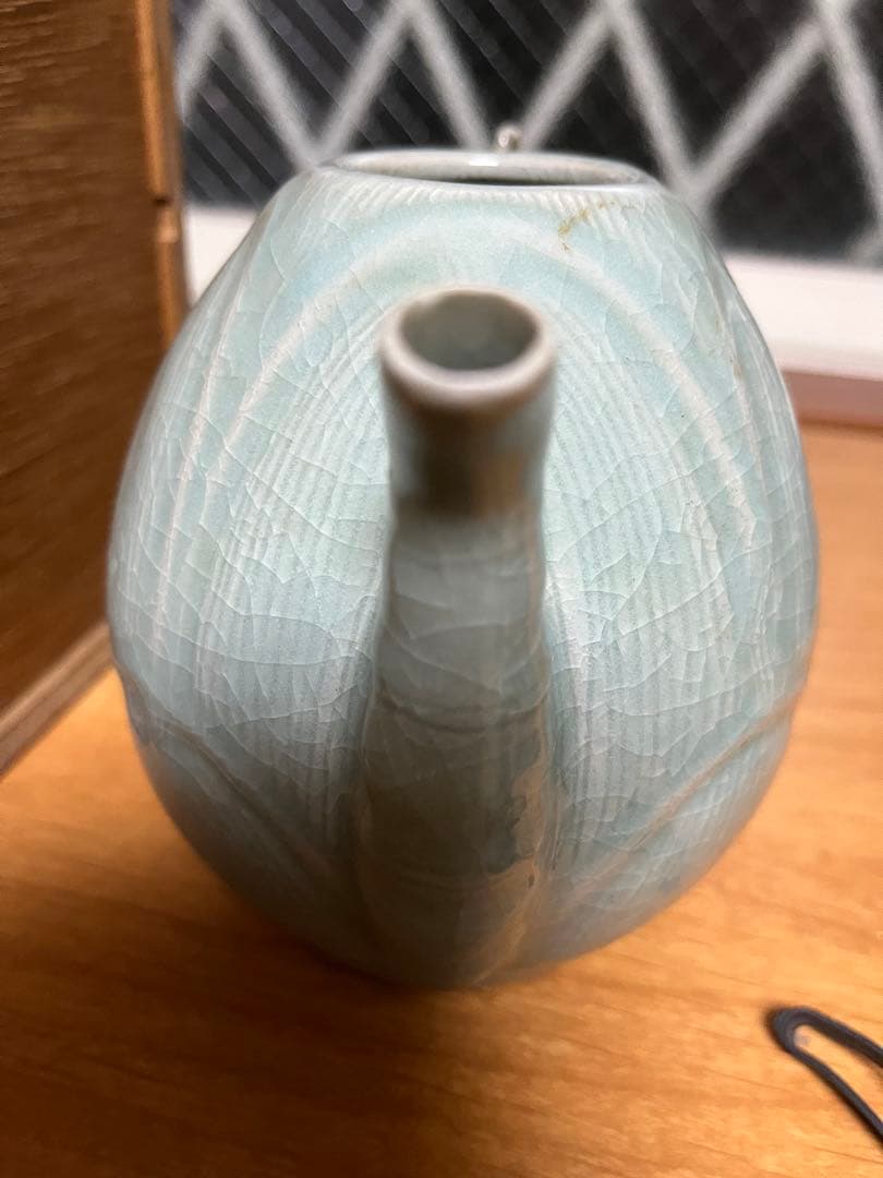 時代高麗青磁 水注 煎茶道具 水差し 青磁置物 アンティーク 工芸品