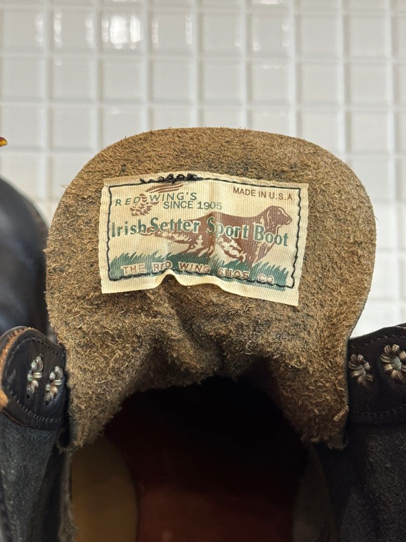 激レア】27cm 四角犬タグ レッドウィング RED WING 8165 茶芯 - メルカリ