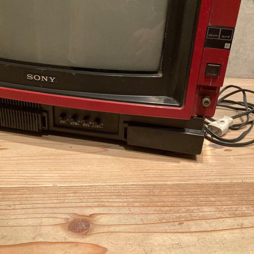 昭和レトロ 赤テレビ 4台 ビクター シャープ ナショナル ソニー