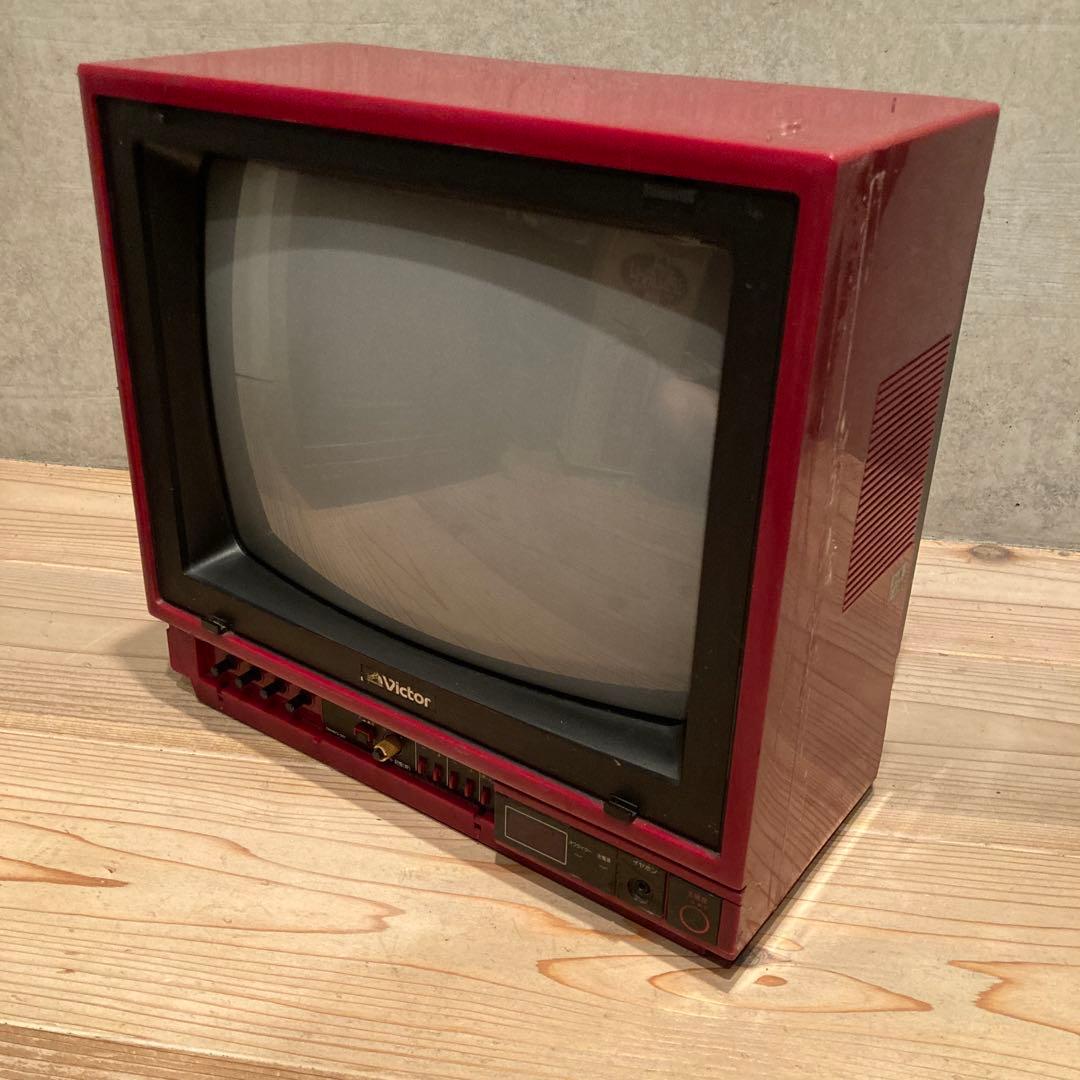 昭和レトロ 赤テレビ 4台 ビクター シャープ ナショナル ソニー
