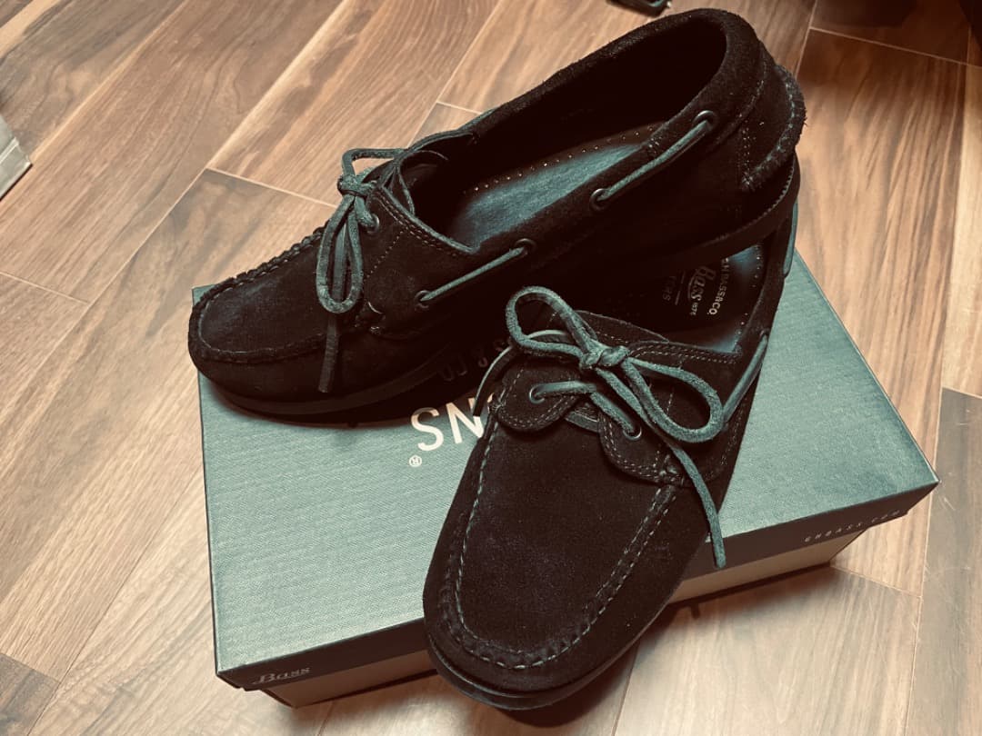 G.H.BASS×green label relaxingスエードデッキシューズ