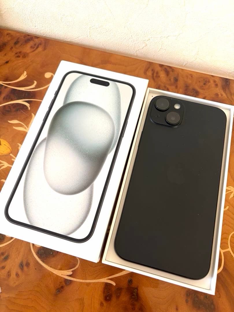極美品2/28までiPhone 15 plusブラック 本体 箱付き - メルカリ