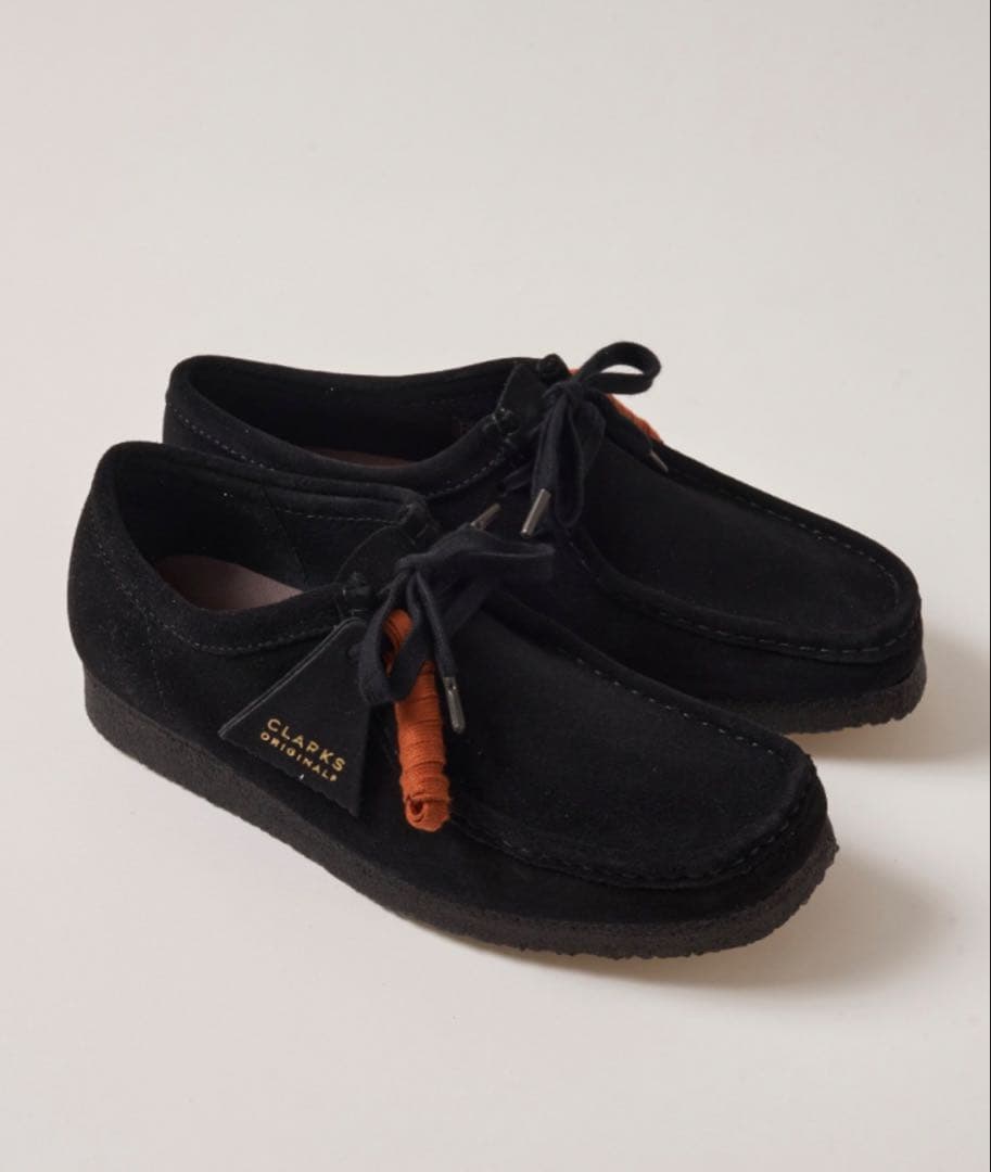 hr様　Clarks Wallabee 黒 モカシン CLARKS/クラークス WALLABEE BLACK SUEDE ワラビー レディース