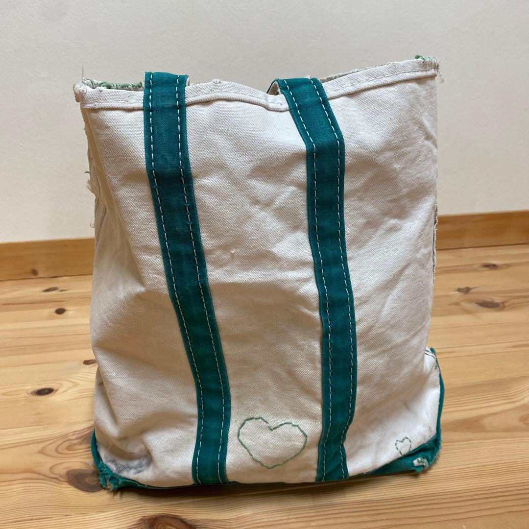 80s L.L.BEAN ビーントート 2色ギザタグ　グリーン