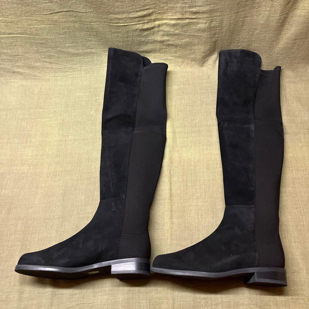 【まめ】23.5cm スチュアート ワイツマン 5050 ニーハイブーツ