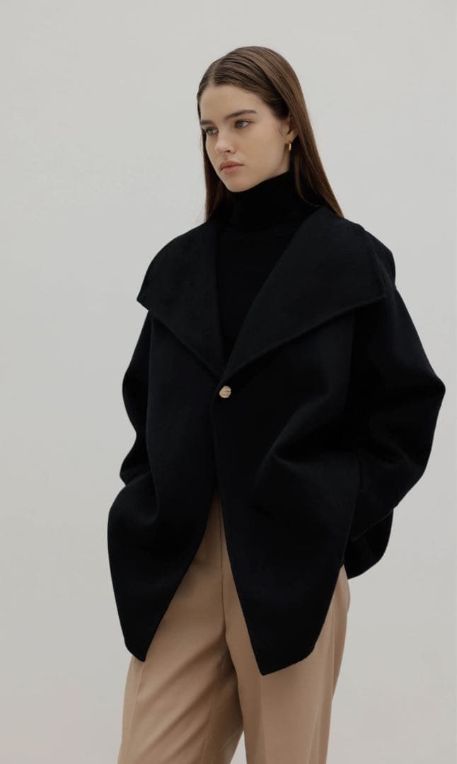 na.e Cashmere Half Coat - メルカリ