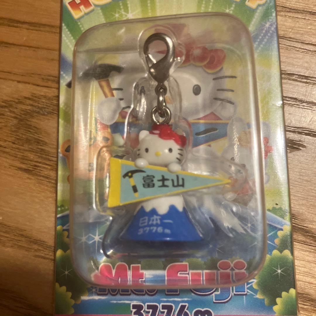 未開封 ご当地 ハローキティ 富士山 チャーム ファスナーマスコット