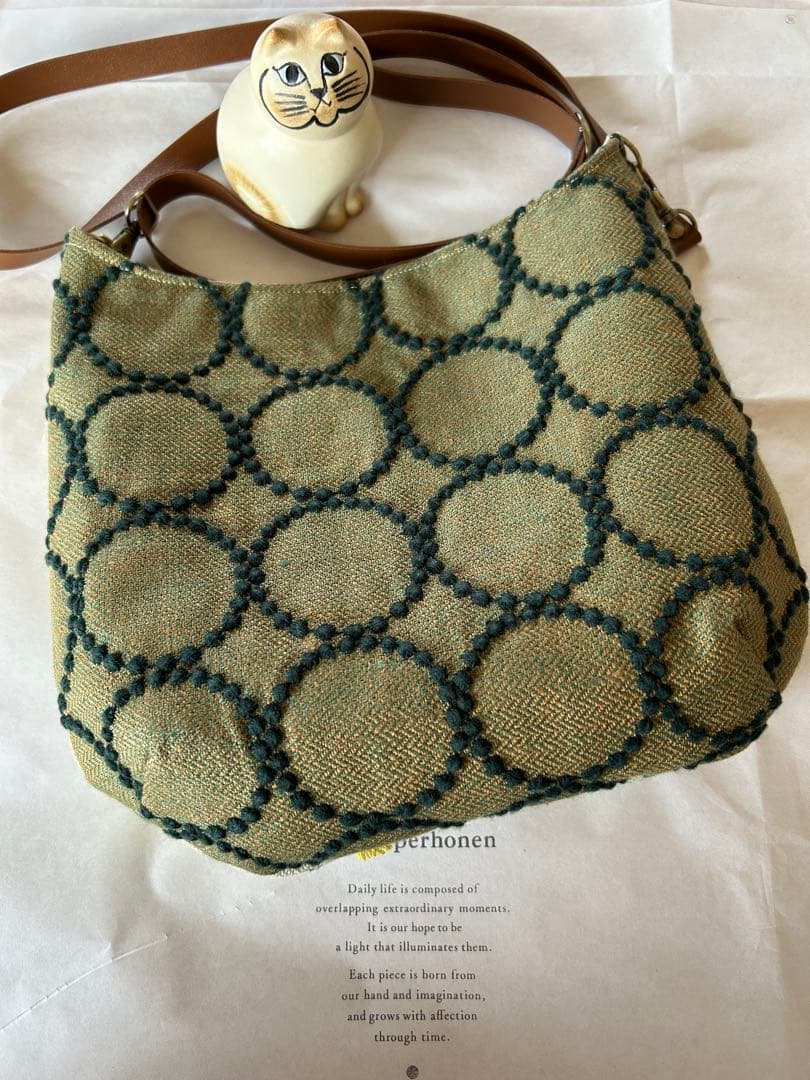 ミナペルホネン☆skip×タンバリンショルダーポシェット☆ハンドメイド