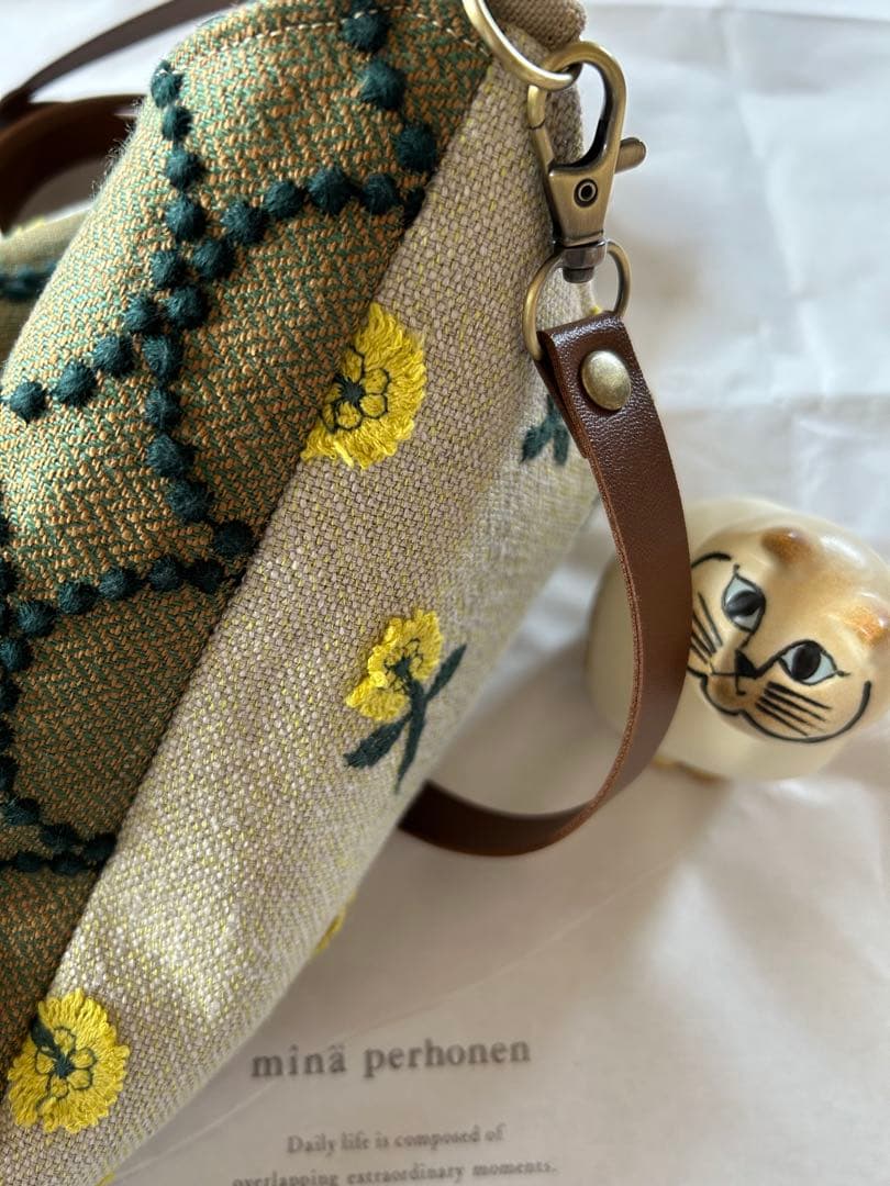 ミナペルホネン☆skip×タンバリンショルダーポシェット☆ハンドメイド