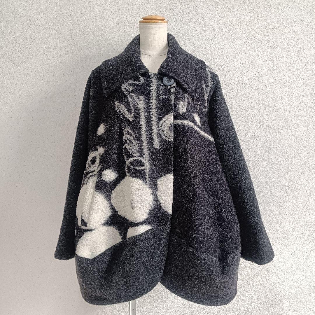 ジェニーギャルソン ウール 立体 コート ジャケット 三星ドレス ジェニーギャルソン ウール 立体 コート ジャケット 三星ドレス