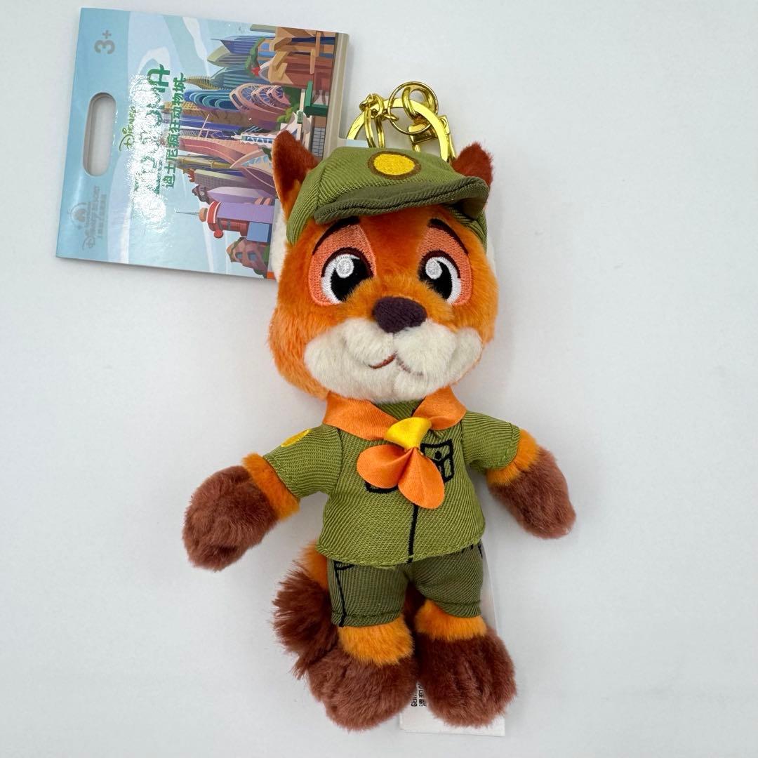 上海ディズニー ズートピア ニック ぬいぐるみキーホルダー ぬいば