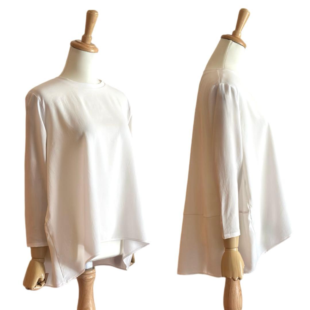 BEARDSLEY】 後ろドレープTブラウス ホワイト サイズ0 - メルカリ