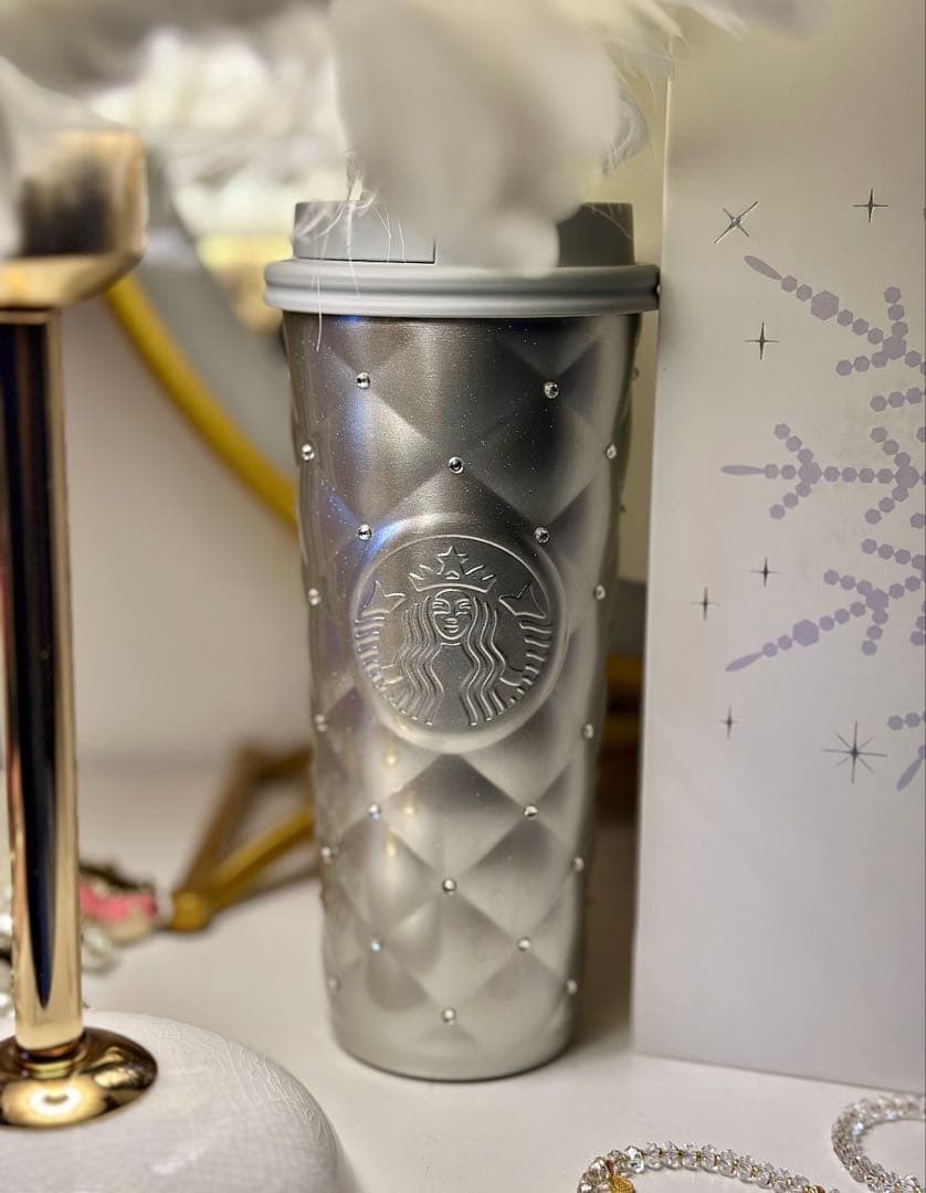中国スターバックス ステンレスタンブラー ラインストーン