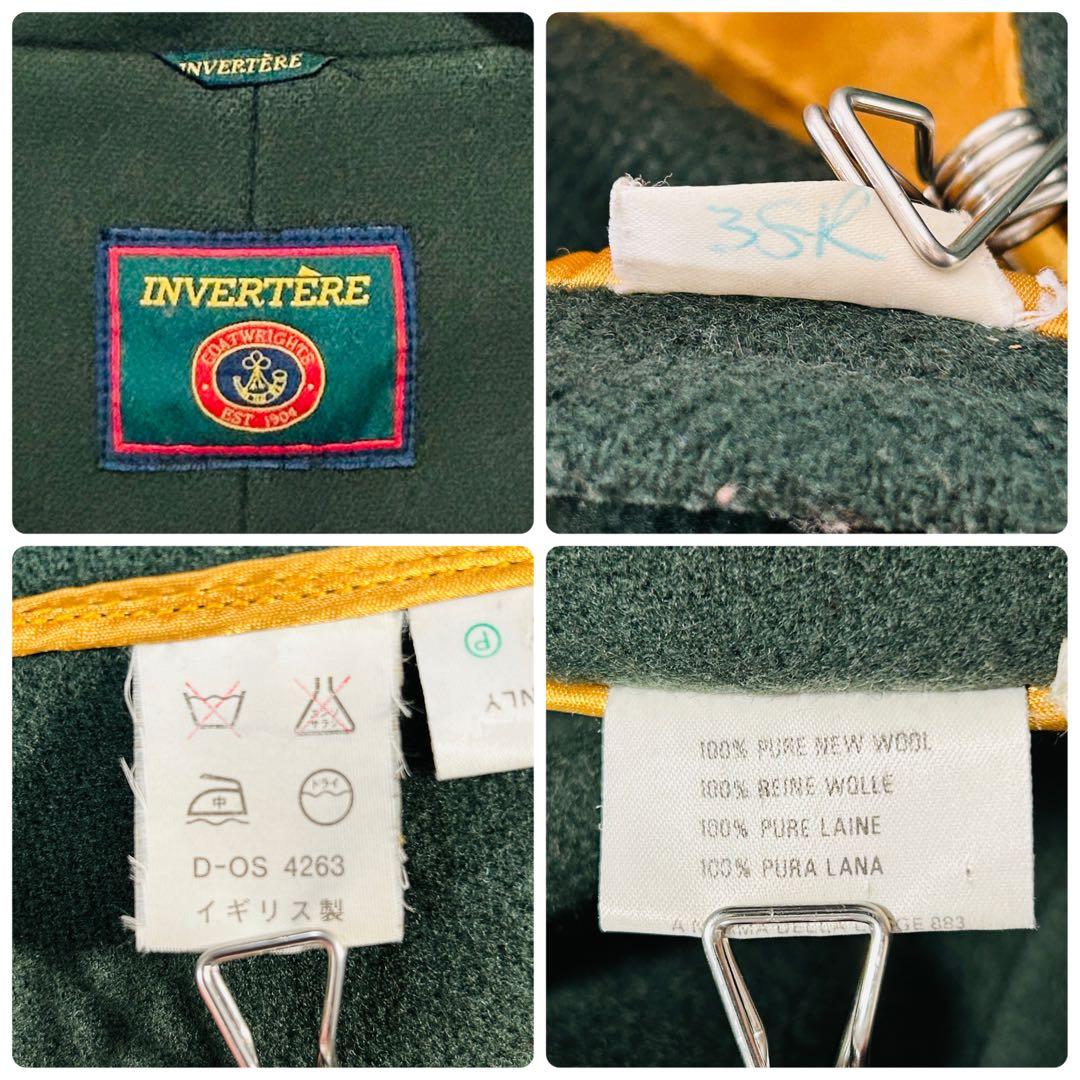 美品 インバーティア ダッフルコート ヘリンボーン 希少 旧タグ