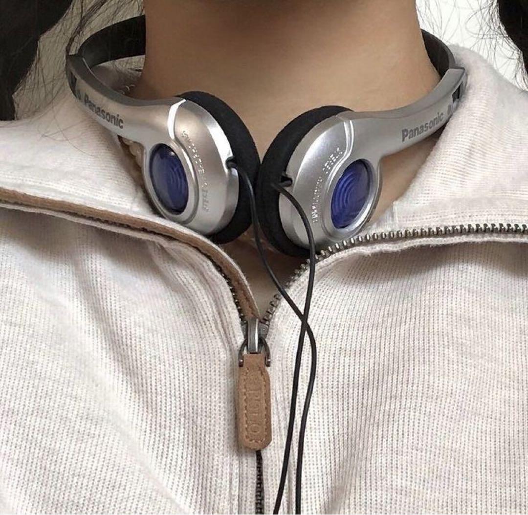 y2k Panasonic ヘッドフォン ヘッドホン 有線 テック - メルカリ