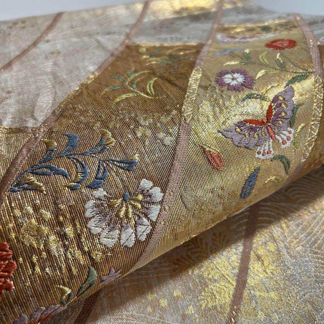 上品な本金 唐織 袋帯 蝶に花柄 着物スキ倶楽部 806 - メルカリ