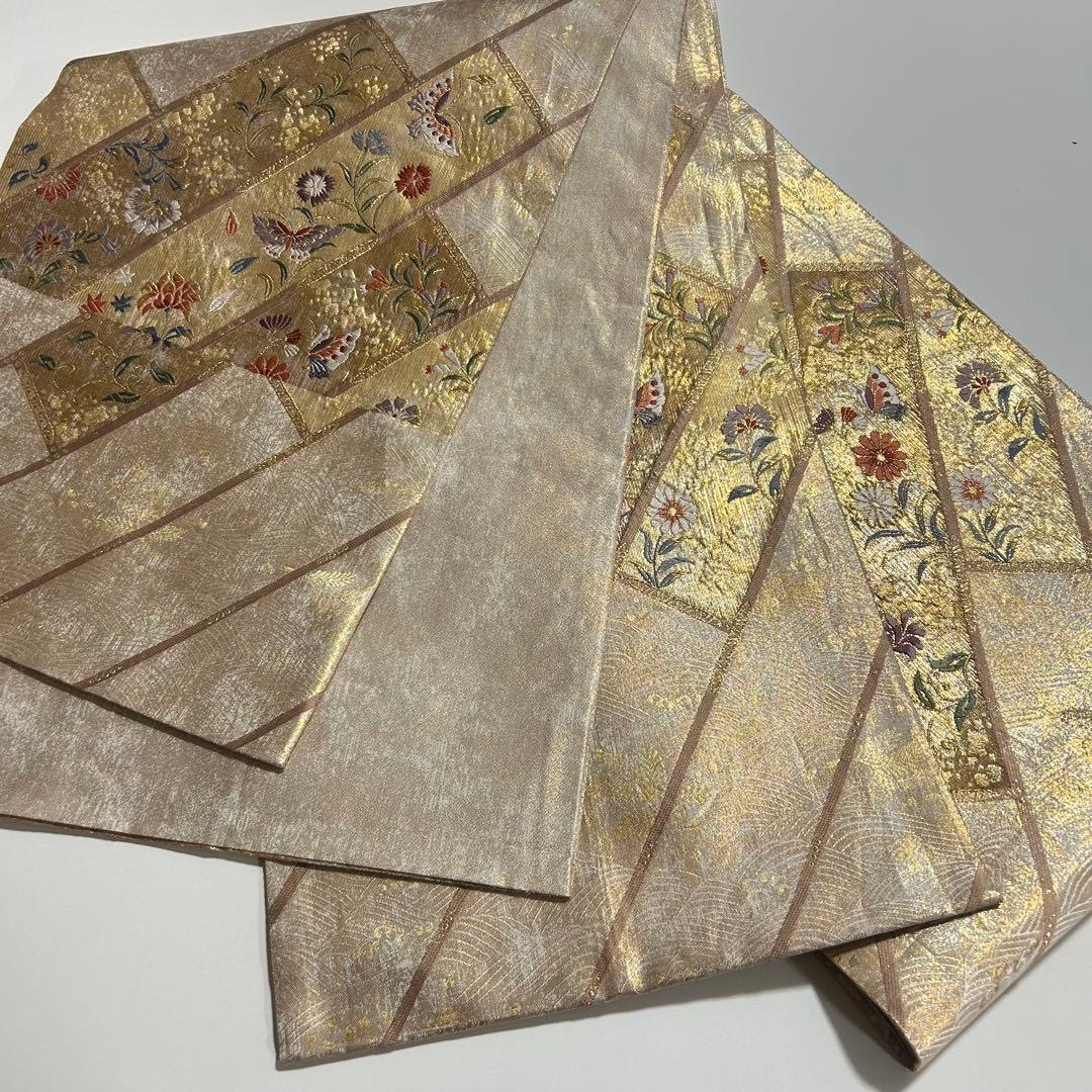 上品な本金 唐織 袋帯 蝶に花柄 着物スキ倶楽部 806 - メルカリ