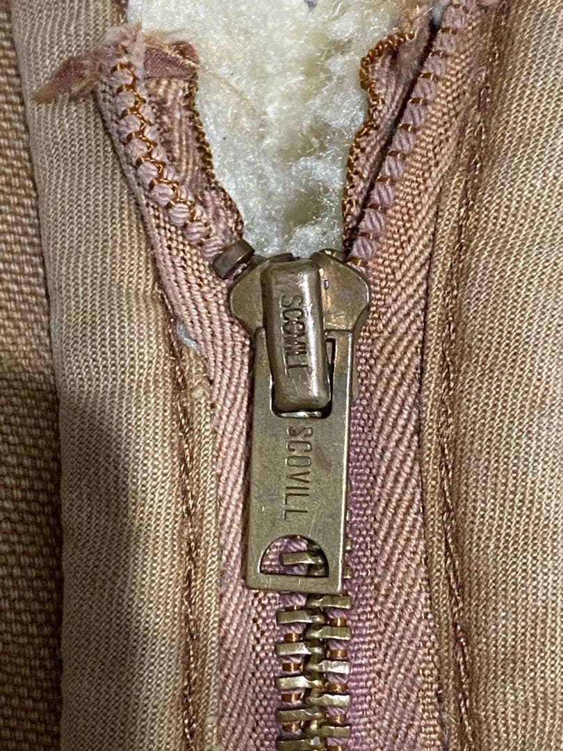 カーハート 70s ダック ベスト SCOVILLジップ ユニオンチケット付