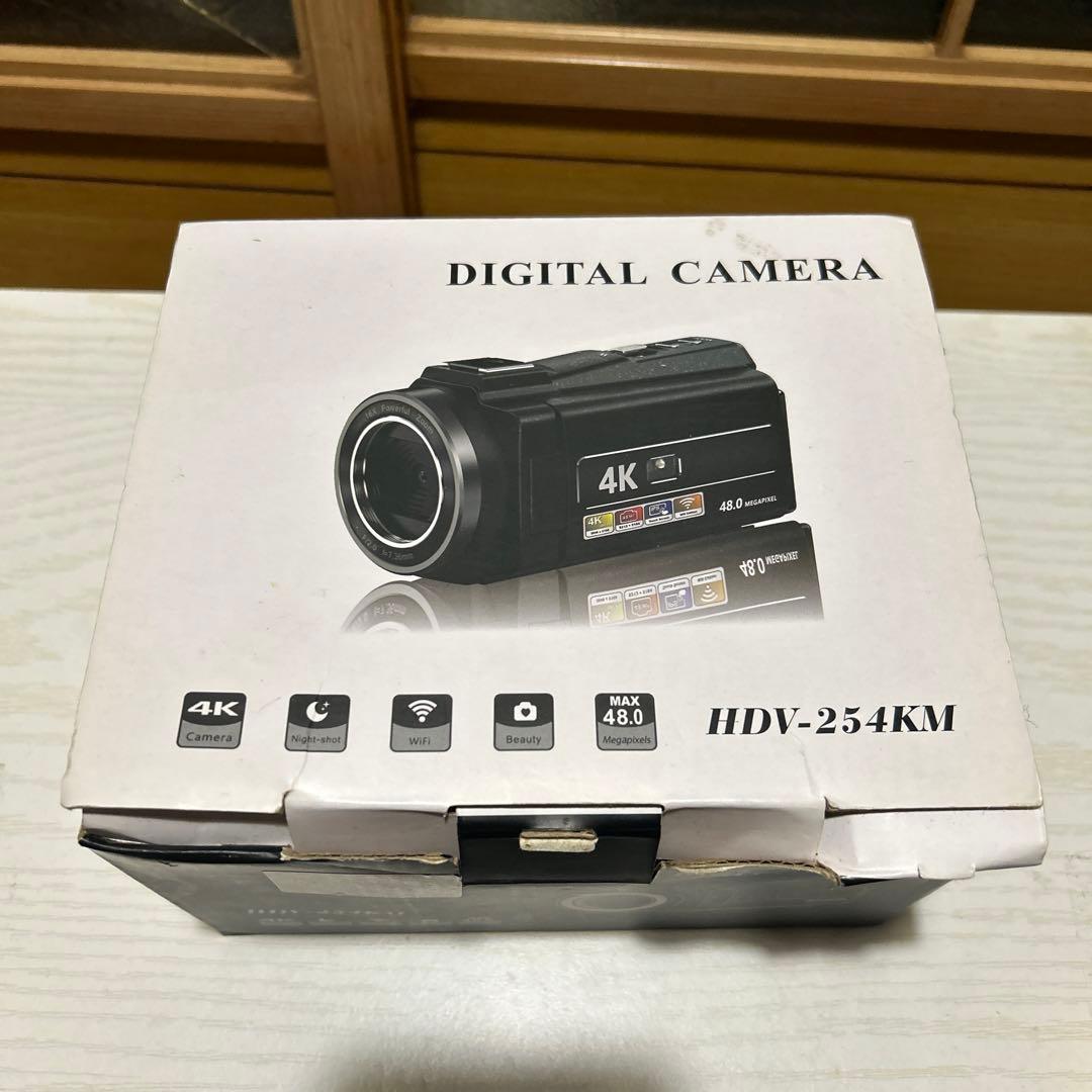 [美品] 4Kデジタルカメラ HDV-254KM ビデオカメラ [即購入ok] Amazon | ビデオカメラ 4K防震 DVビデオカメラ 4800万画素 日本製