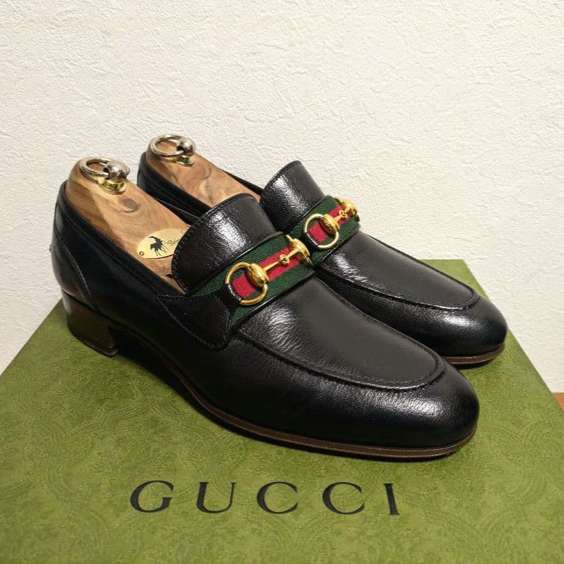 GUCCI ホースビットローファー シェリーライン 黒 7 - メルカリ