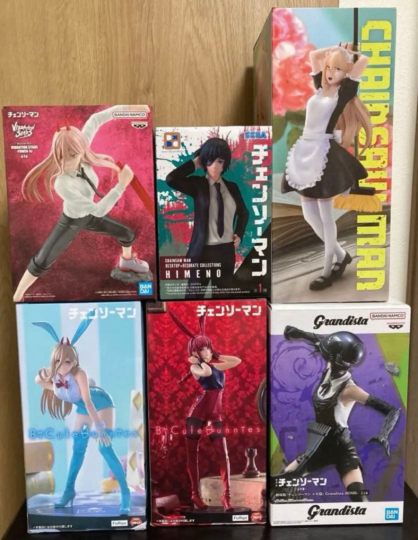 チェンソーマン フィギュア（レゼ、パワー、マキマ、姫野、ボム）の