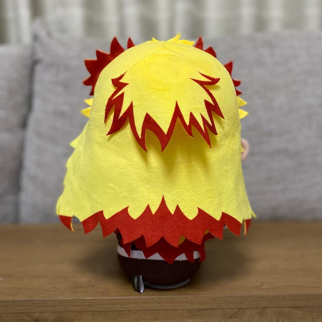 鬼滅の刃 ぬいぷりけおすわりBIG3 ぬいぐるみ 煉獄杏寿郎 - メルカリ