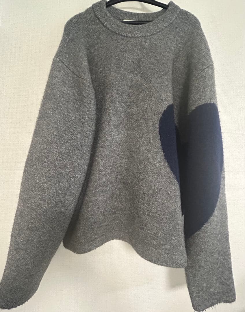 NKNIT グレー ハートニットセーター - メルカリ