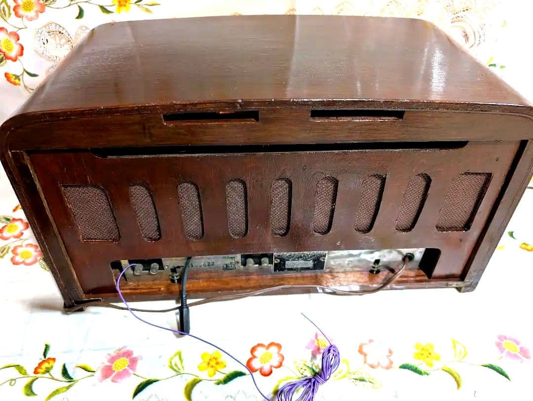 マツダ614A 昭和レトロ真空管ラジオ bluetooth付 家族団らん - メルカリ