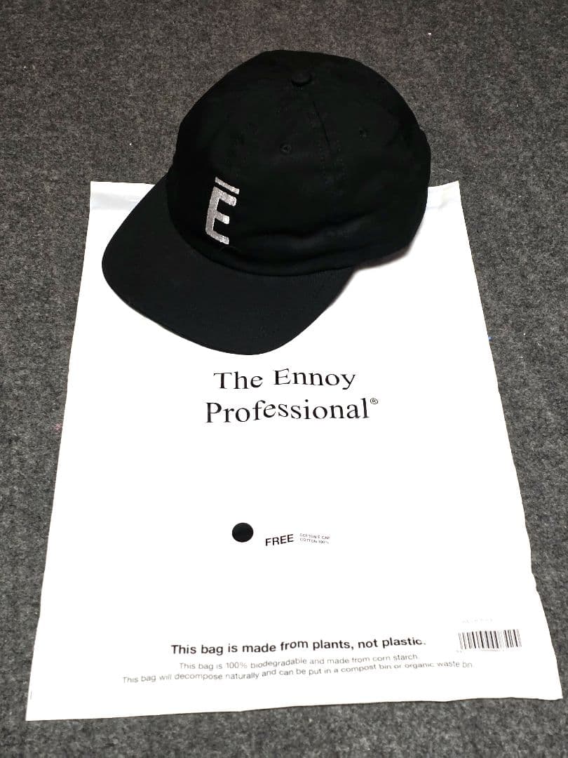 ENNOY COTTON Ē CAP BLACK キャップ エンノイ　新品未使用 2025年 5/29 発売】ENNOY “PROFESSIONAL COTTON CAP & COTTON Ē CAP