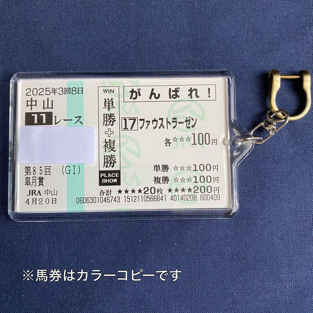 ファウストラーゼン 2025皐月賞 応援単勝馬券【カラーコピー】＋馬券
