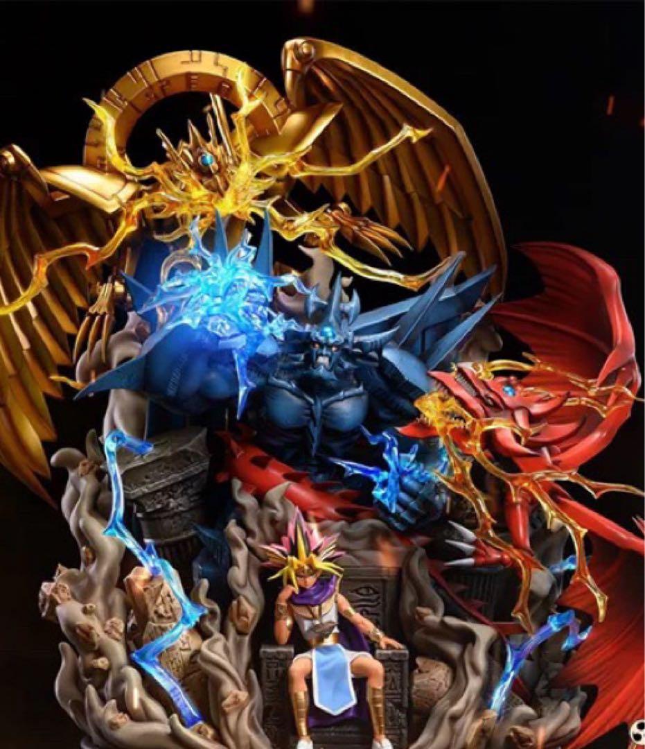 【新品】遊戯王 遊戯 三幻神 オシリス オベリスク ラー フィギュア 遊戯王 三幻神 フィギュア オシリス ラー オベリスク 3点セット 美品