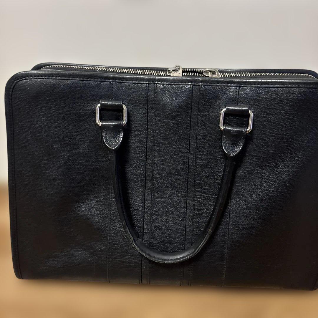 COACH コーチ 本革 ブラック ブリーフケース ビジネスバッグ A4可
